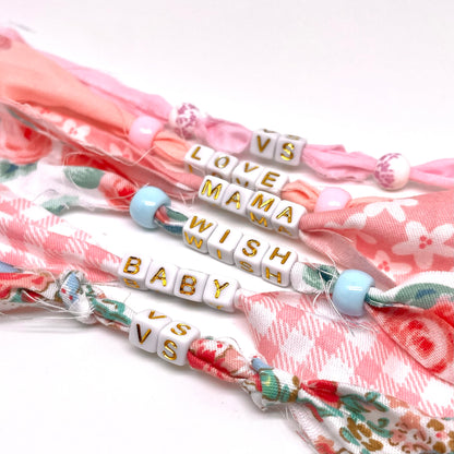 DIY Kit - Custom Letter Ribbon Bracelets